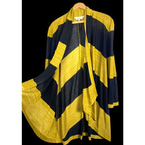 Exclusively Misook Cardigan Wrap Size XL Gold Black Duster Elegant Evening Wear